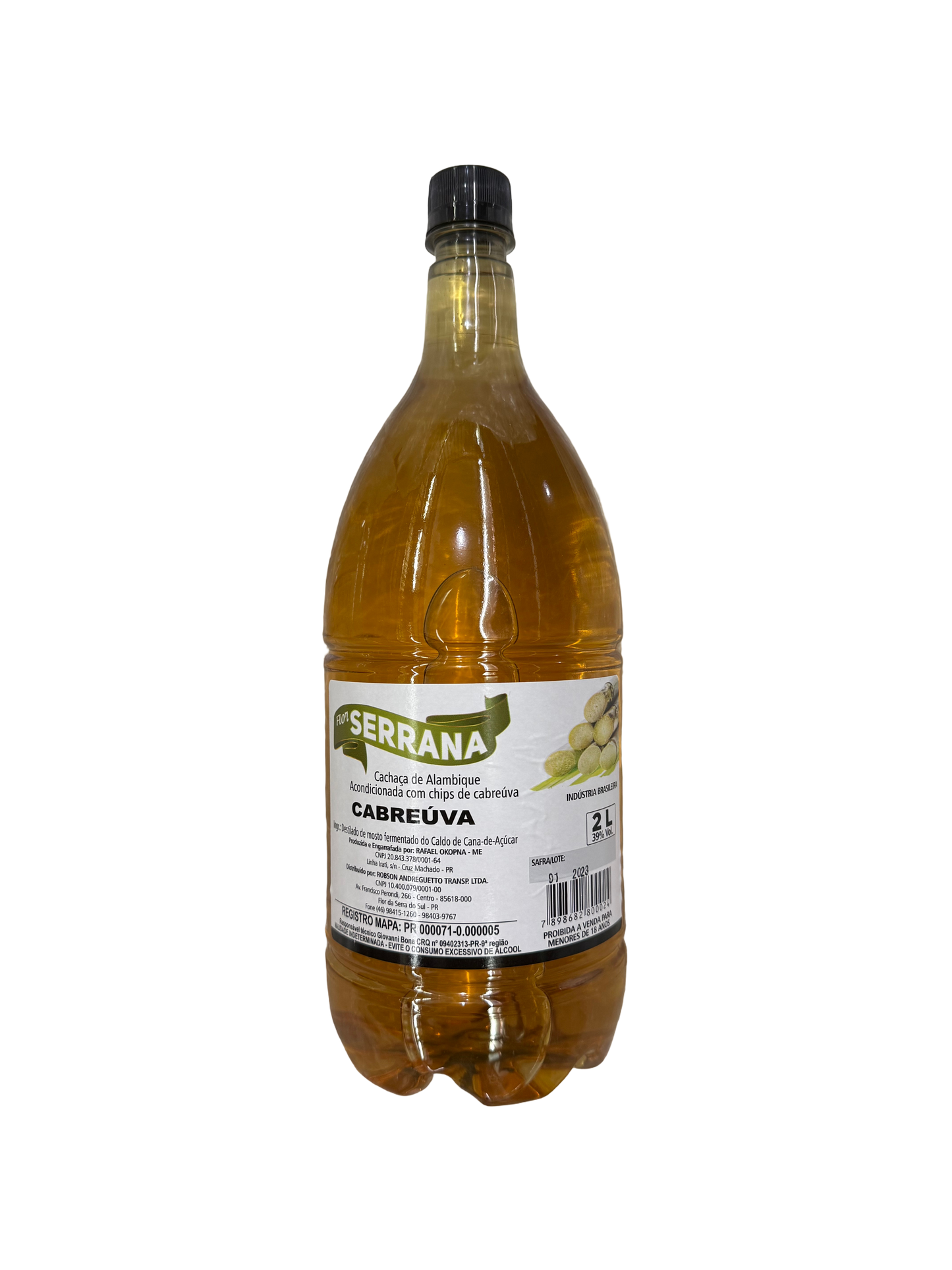 Cachaça Alav Bique Flor Serrana 2L