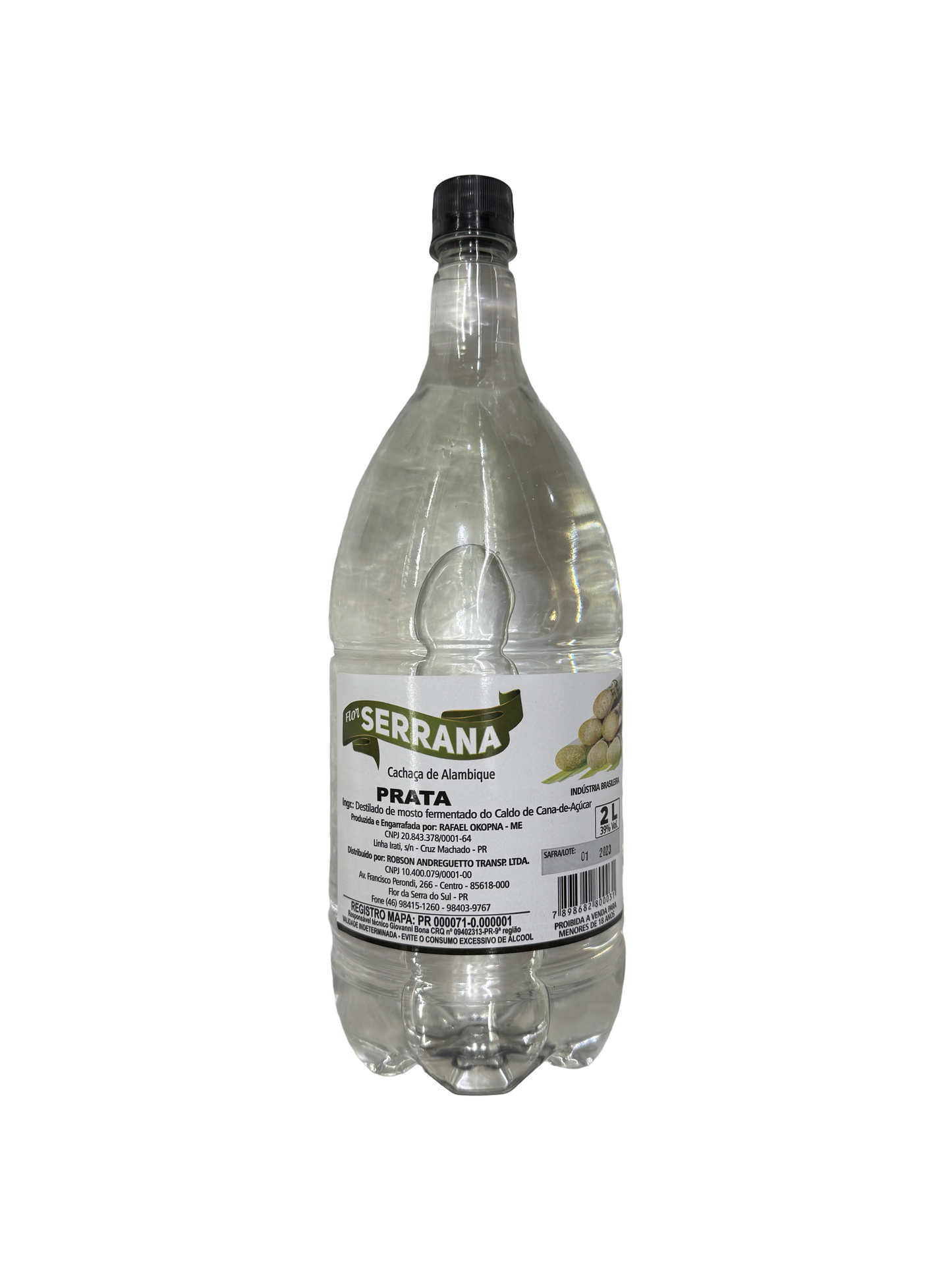 Cachaça Alav Bique Flor Serrana 2L