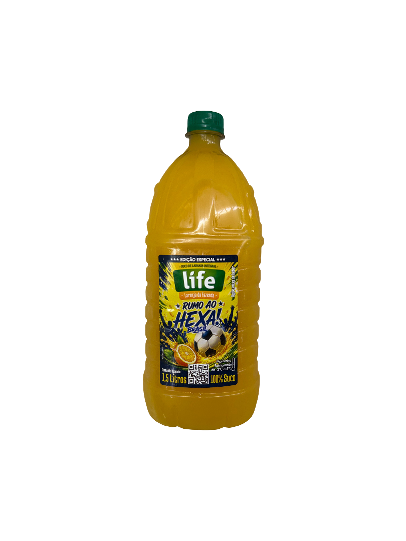 Suco de Laranja Life 1,5L